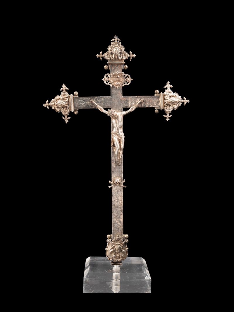 GRANDE CROCE ASTILE IN ARGENTO