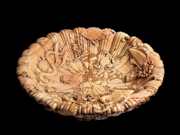 Benedetto Boschetti (attr.) - GRANDE VASCA IN MARMO GIALLO ANTICO