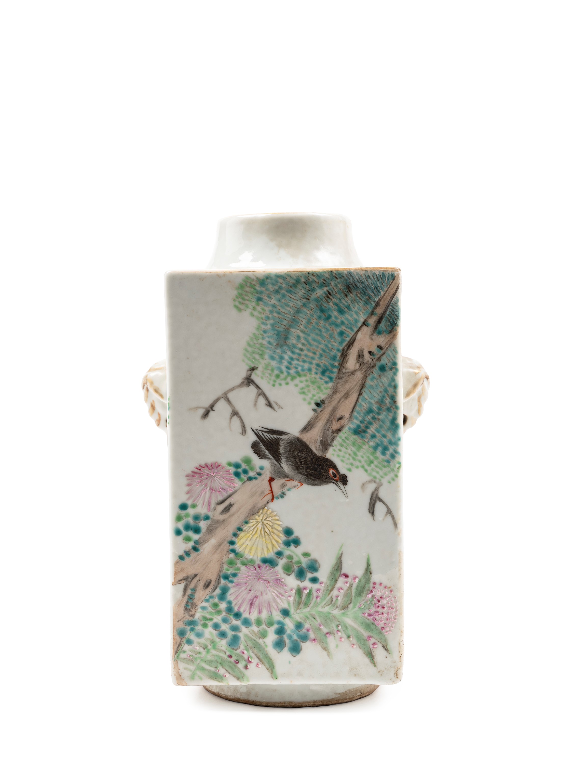 VASO IN PORCELLANA QIANJIANGCAI FIRMATO DA XU YIMAO (1885-1901)
