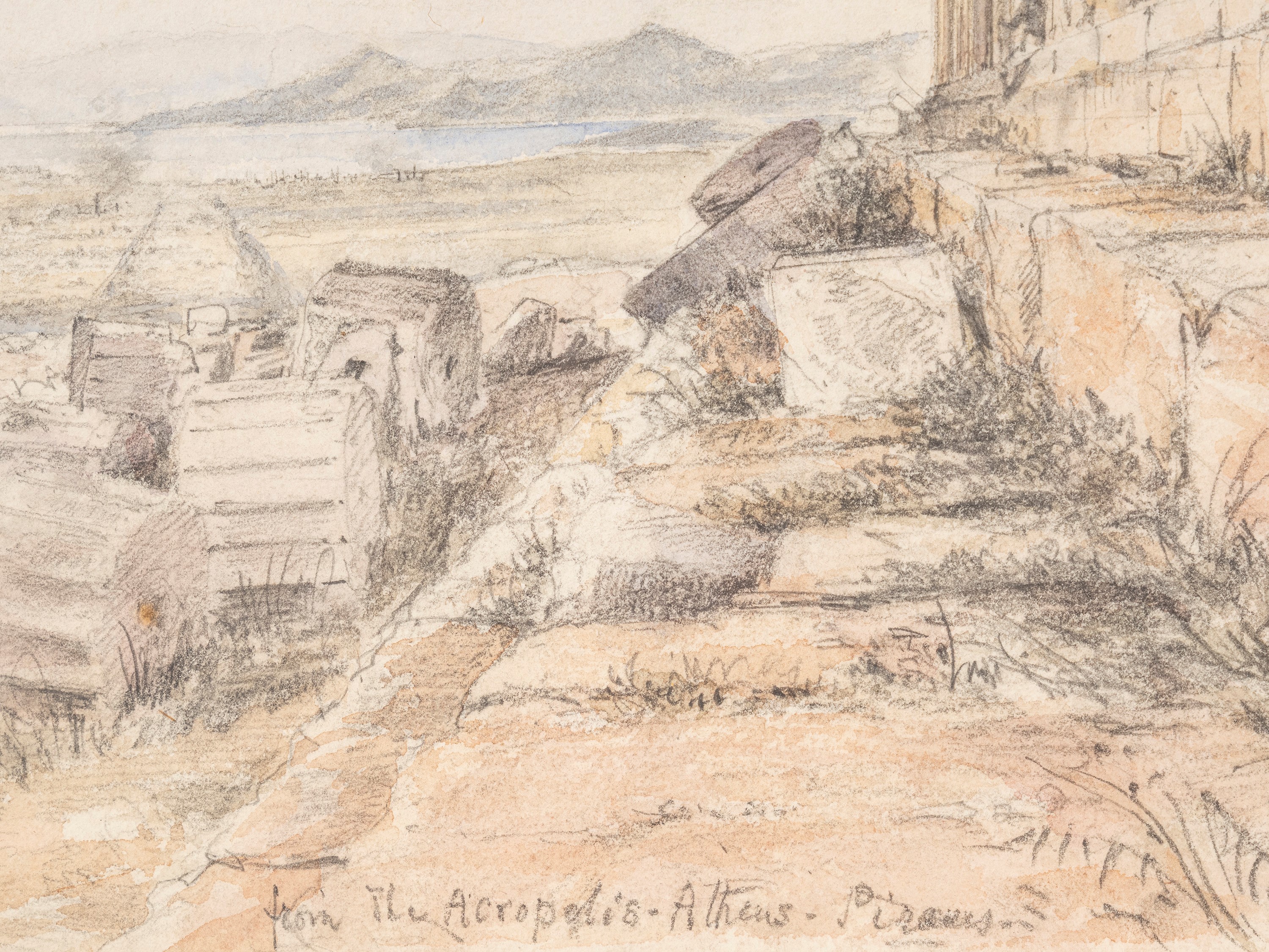 Scuola inglese, From the Acropolis Athens Pireus