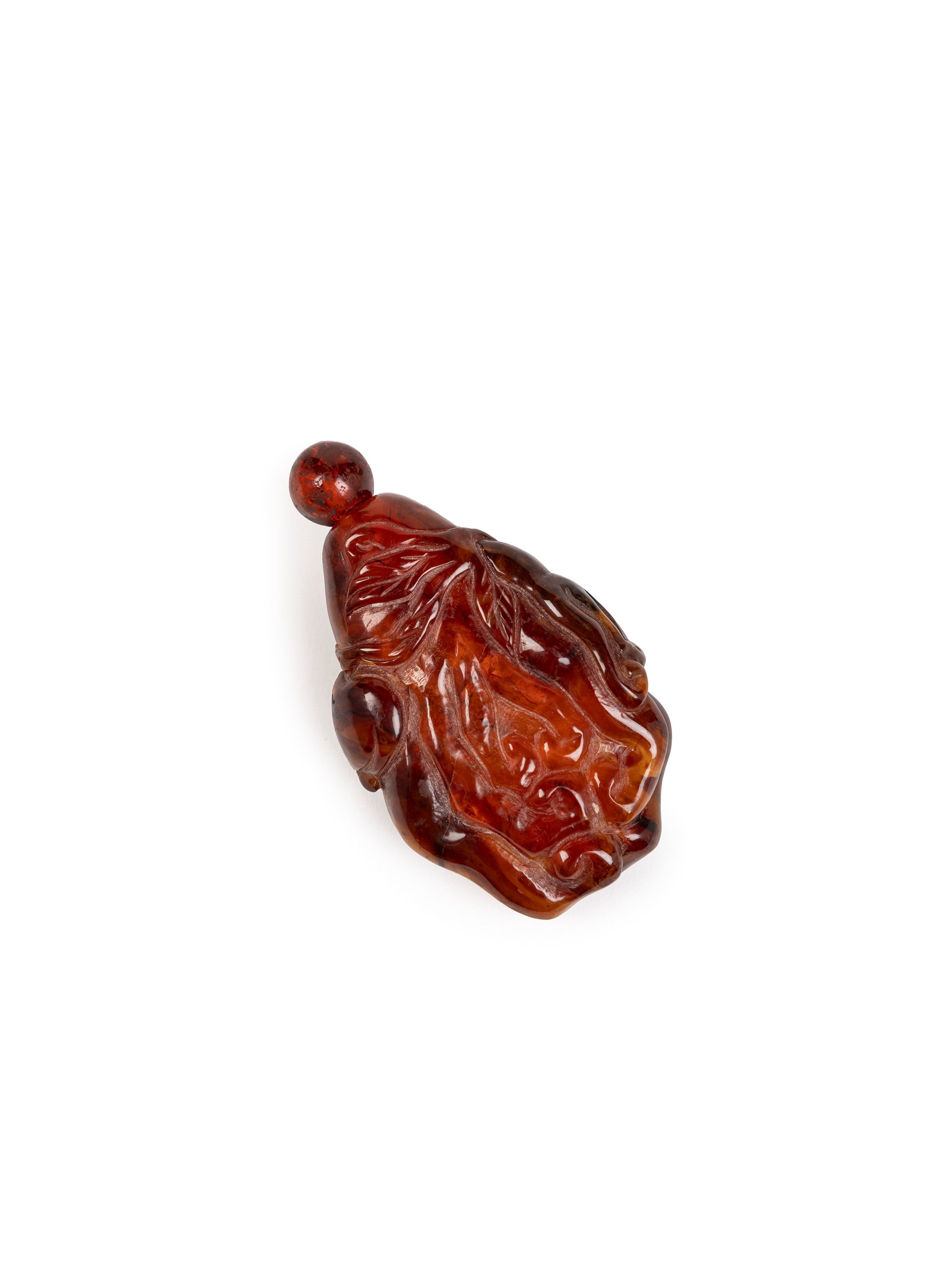 SNUFF BOTTLE IN AMBRA
