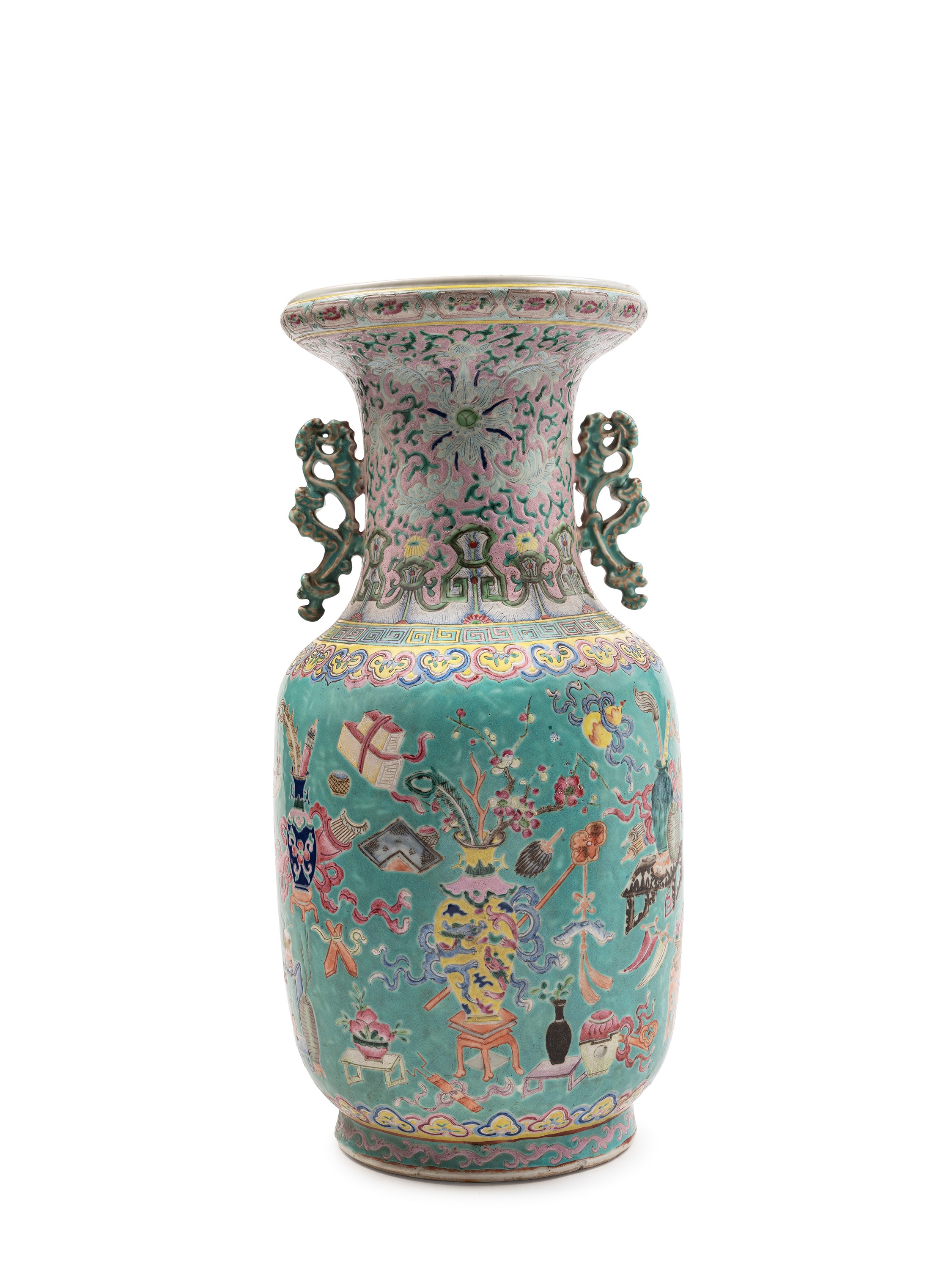 VASO IN PORCELLANA FAMIGLIA ROSA