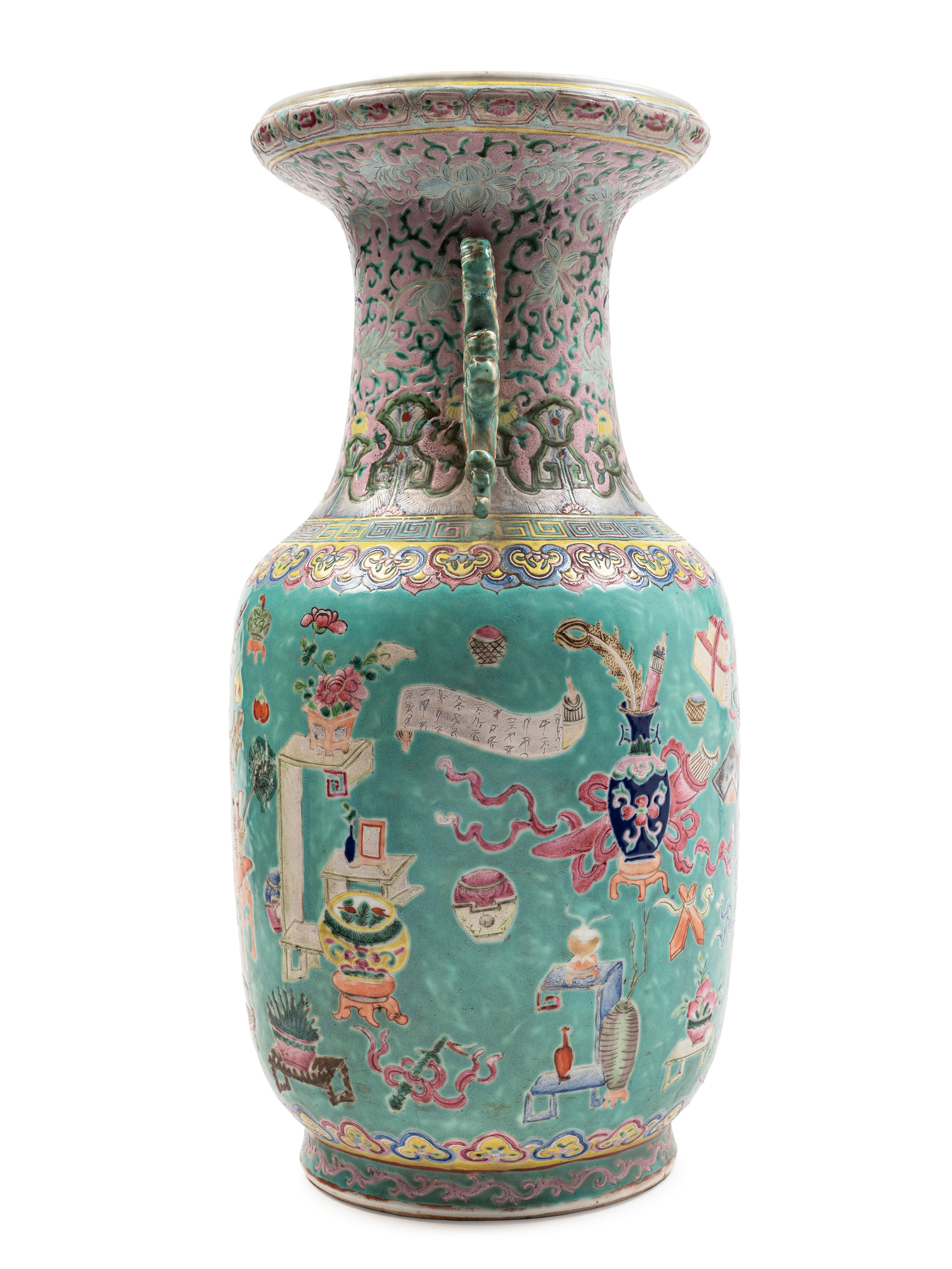 VASO IN PORCELLANA FAMIGLIA ROSA
