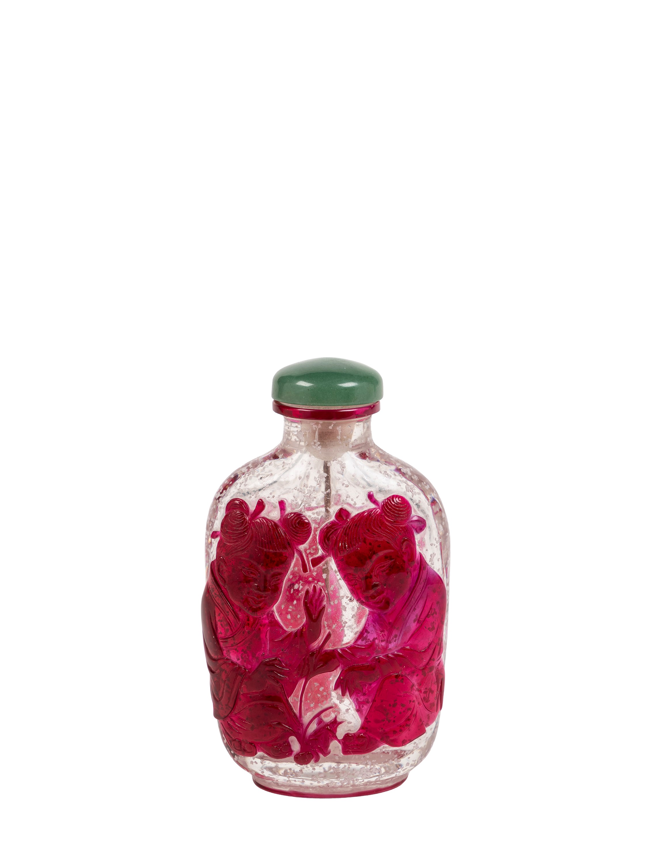 SNUFF BOTTLE IN VETRO CAMMEO