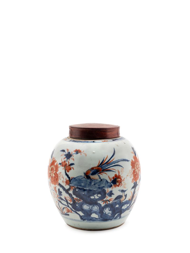 POTICHE IN PORCELLANA IMARI
