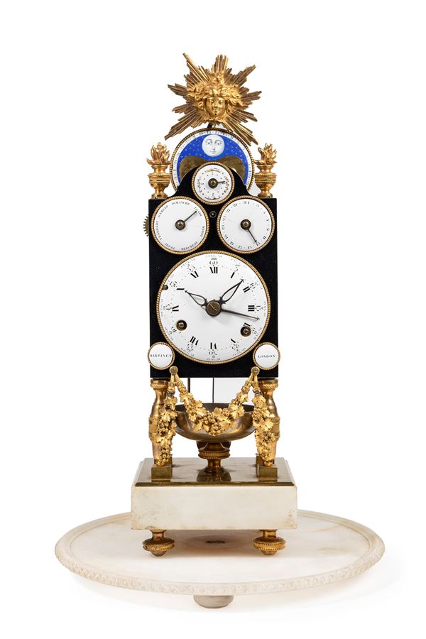 RARO OROLOGIO ASTRONOMICO, OPERA DI HUBERT MARTINET