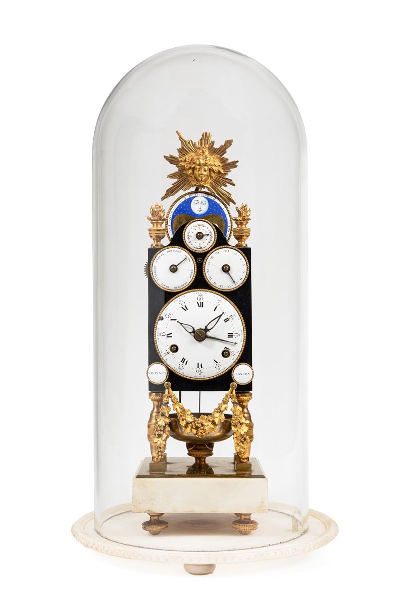 Hubert Martinet, Orologio astronomico con calendario completo e fasi lunari