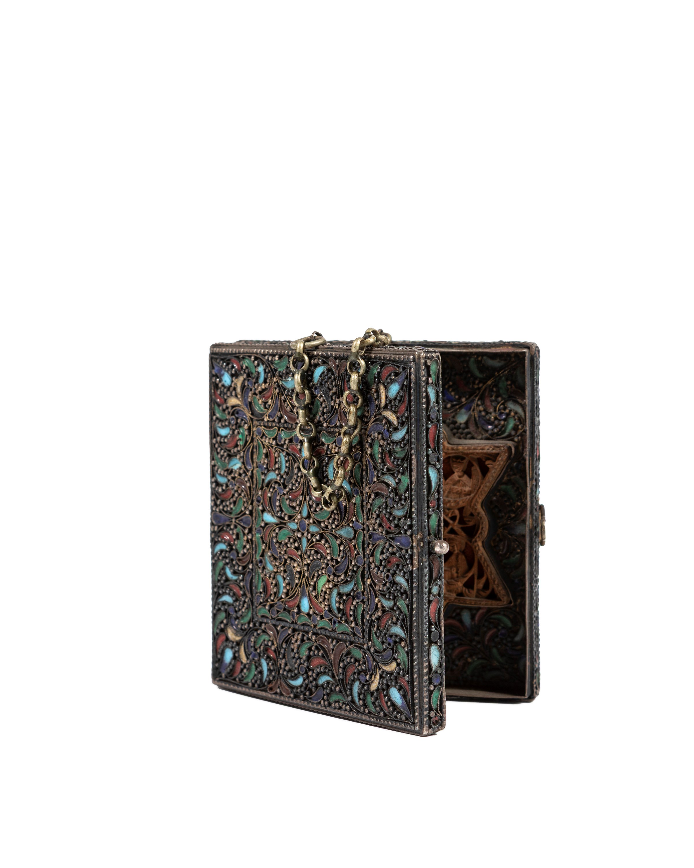 ICONA DA VIAGGIO IN ARGENTO SMALTATO