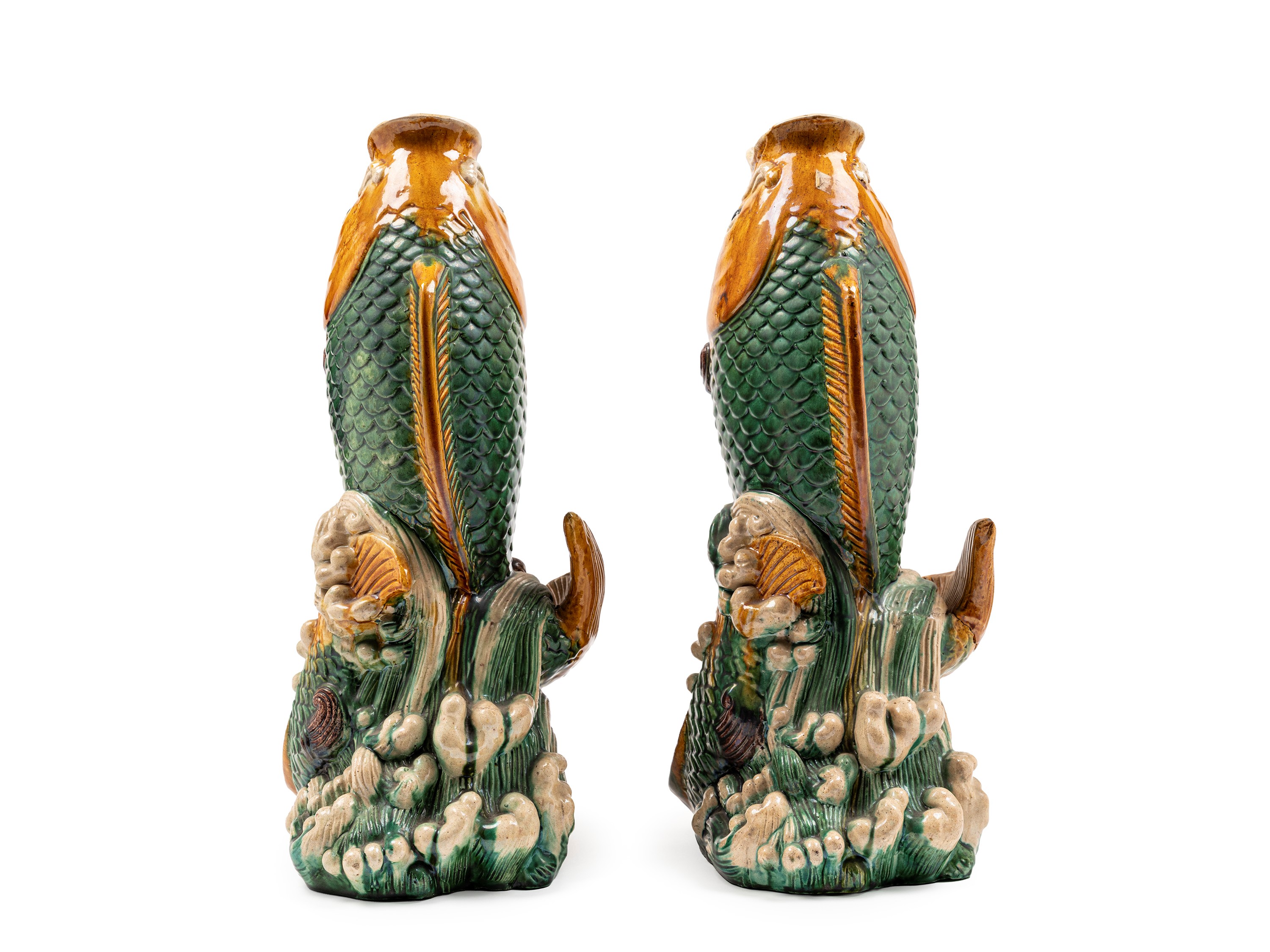 COPPIA DI VASI IN CERAMICA SANCAI