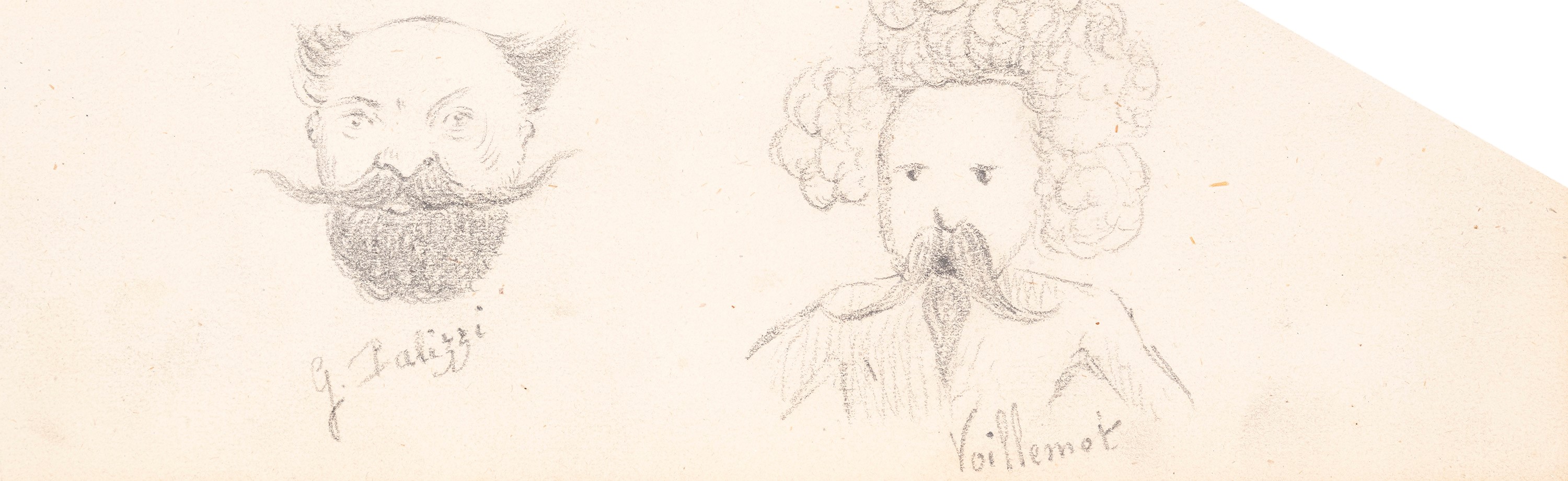Eugène Giraud - Sei disegni caricaturali