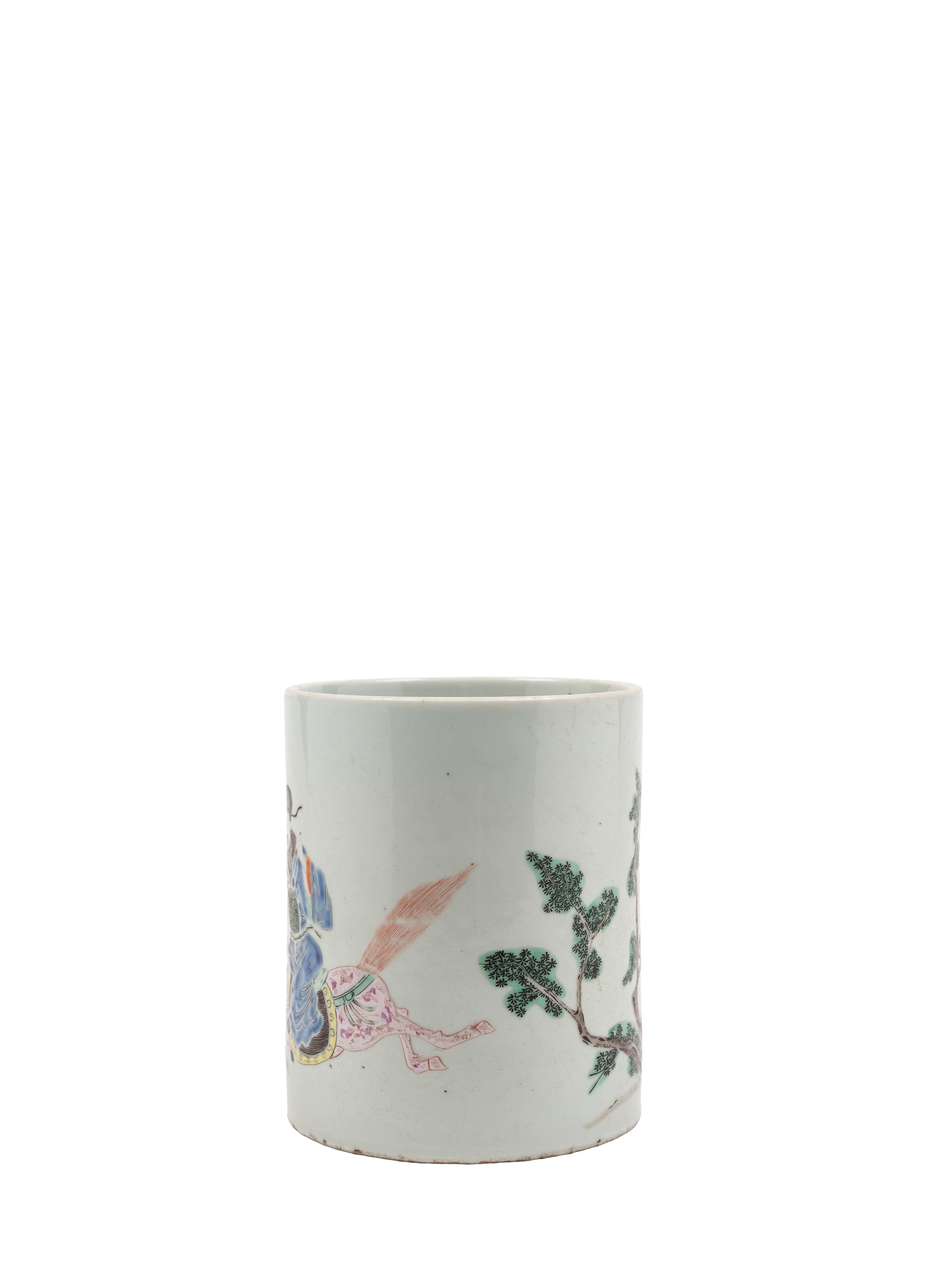 Cina, dinastia Qing (periodo Yongzheng), Portapennelli in porcellana della Famiglia Rosa