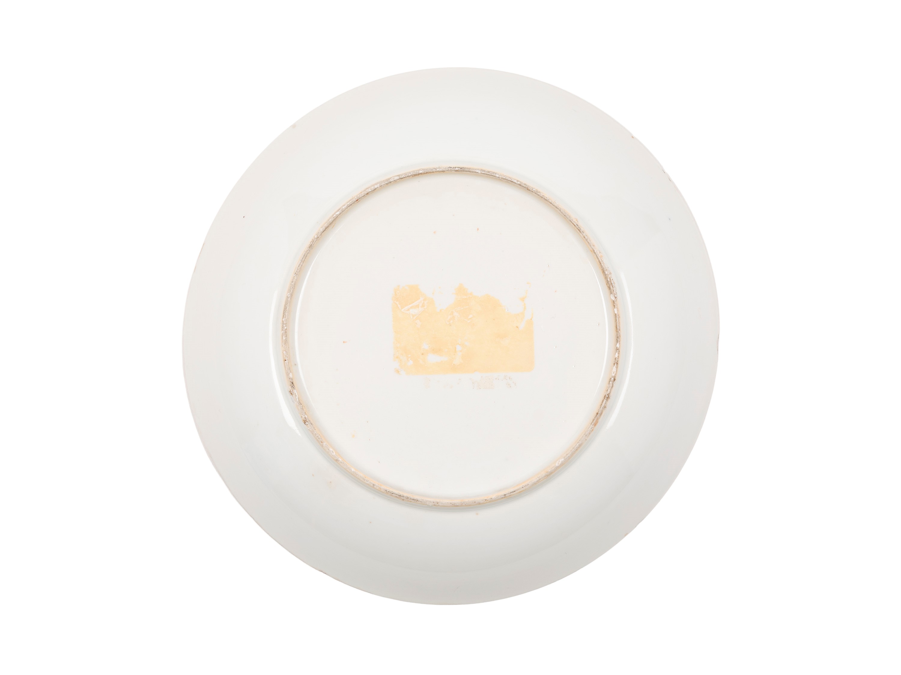 Cina, dinastia Qing (periodo Qianlong), Piatto export in porcellana “Mandarin”