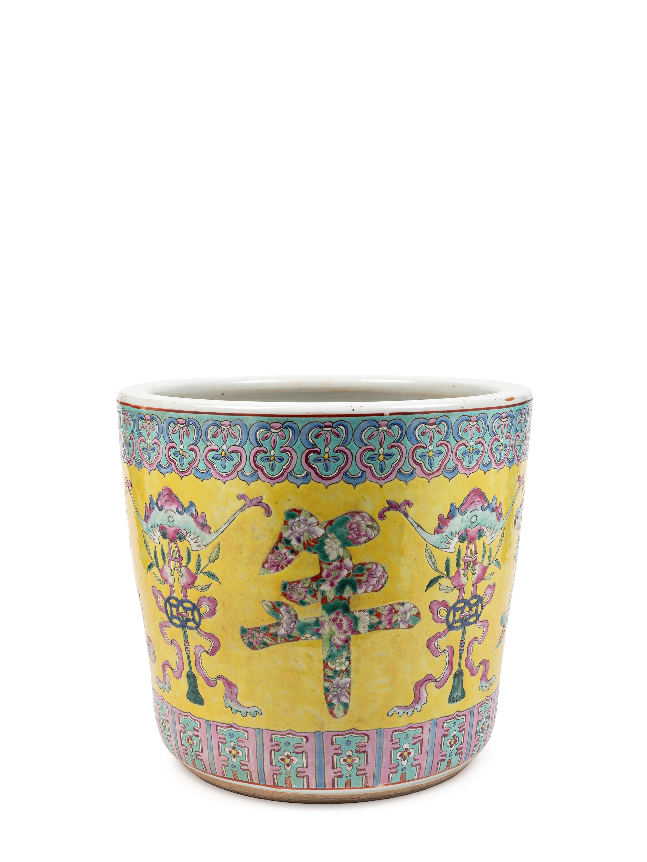 CACHEPOT IN PORCELLANA FAMIGLIA ROSA