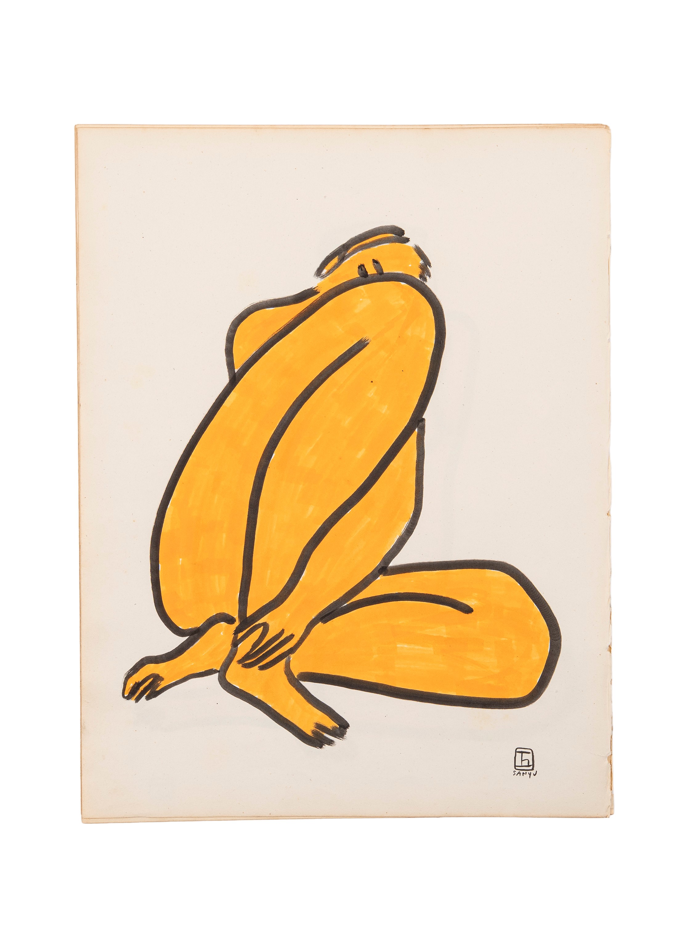 Sanyu, Sette incisioni su carta con figure femminili (firmate)