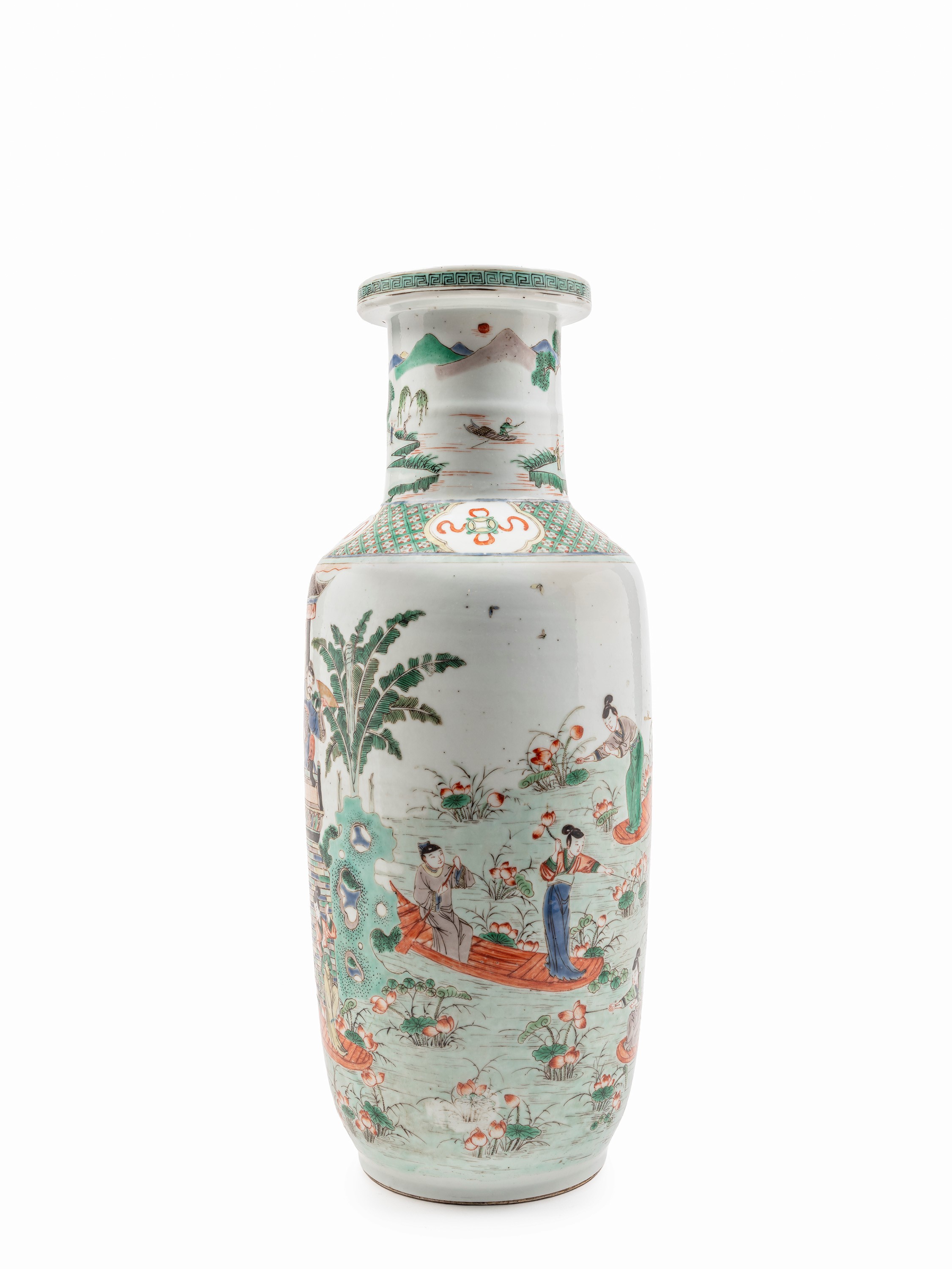 VASO 'ROLEAU' IN PORCELLANA FAMIGLIA VERDE
