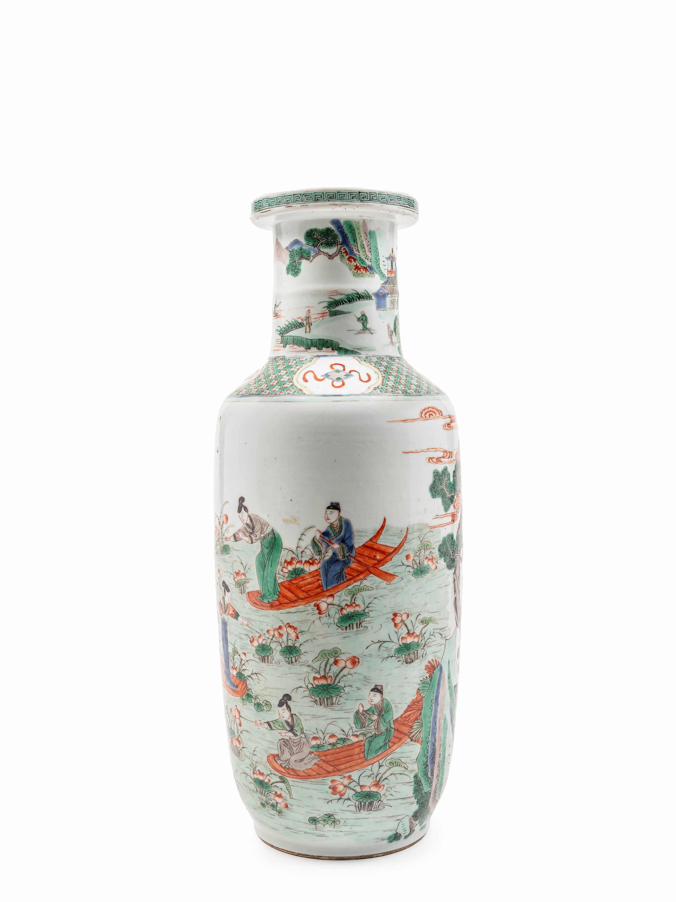 VASO 'ROLEAU' IN PORCELLANA FAMIGLIA VERDE