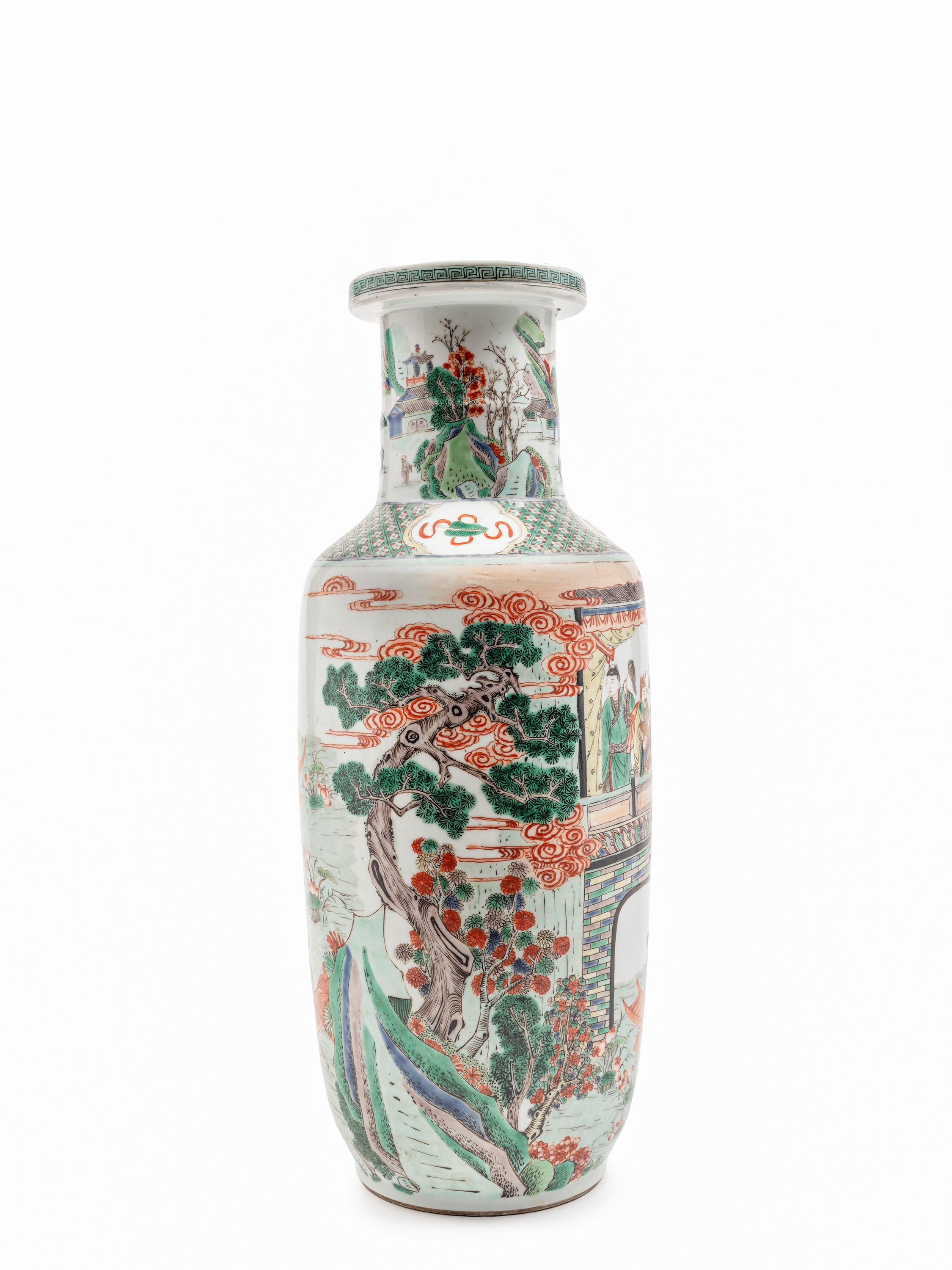 VASO 'ROLEAU' IN PORCELLANA FAMIGLIA VERDE