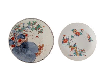 Giappone (periodo Meiji), Due piatti in porcellana