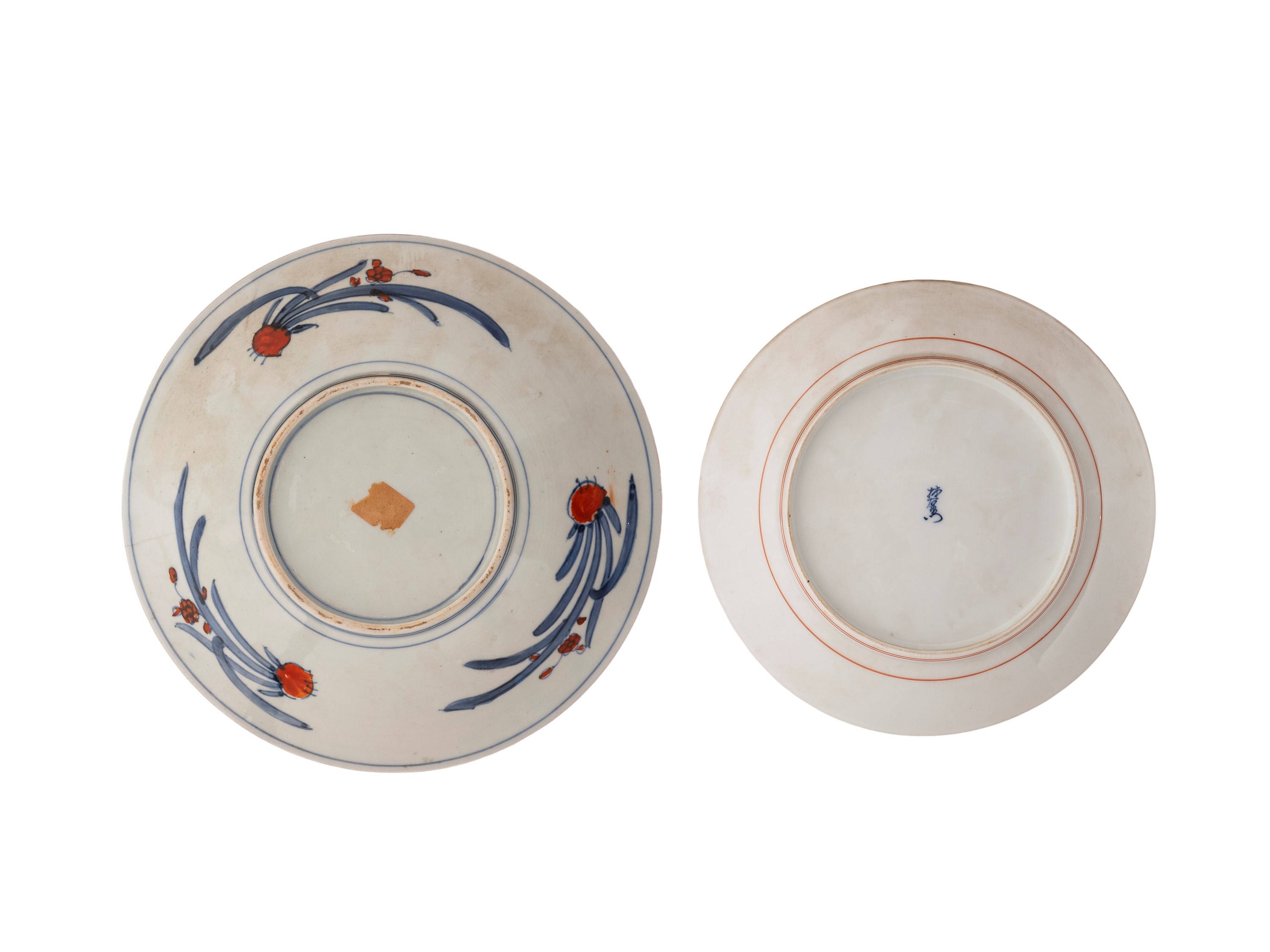 Giappone (periodo Meiji), Due piatti in porcellana