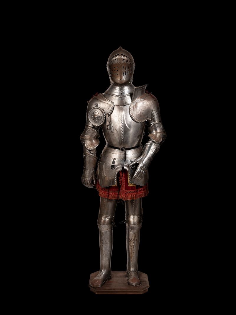 Spagna, XX secolo, Armatra a piastre completa in stile medievale (armatura cap-à-pie)