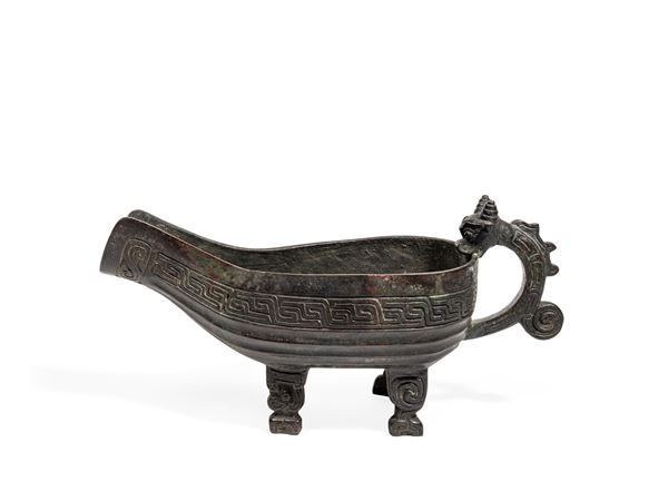 VERSATOIO RITUALE IN BRONZO YI