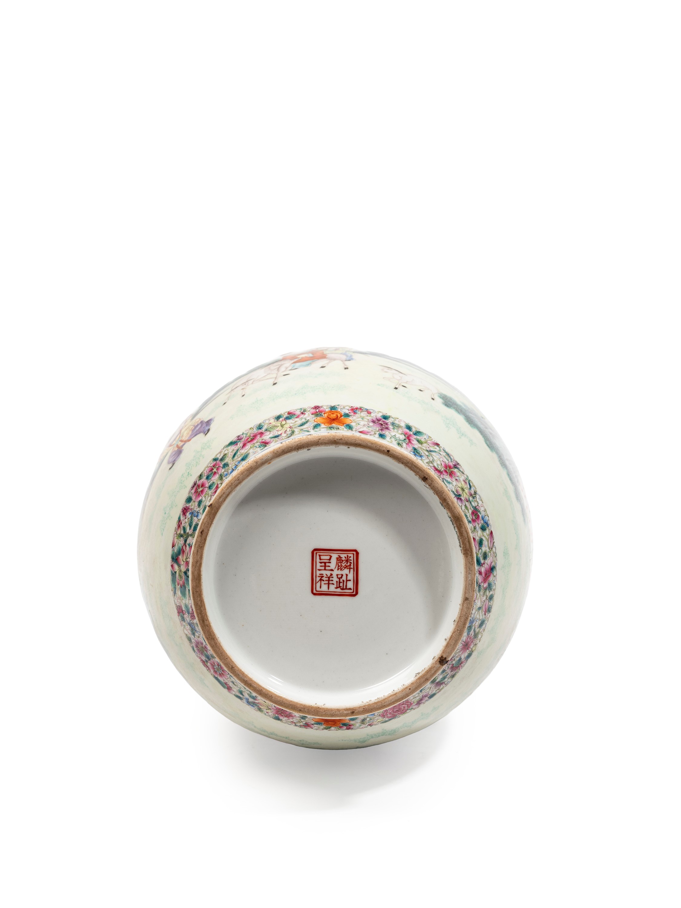 VASO IN PORCELLANA FAMIGLIA ROSA