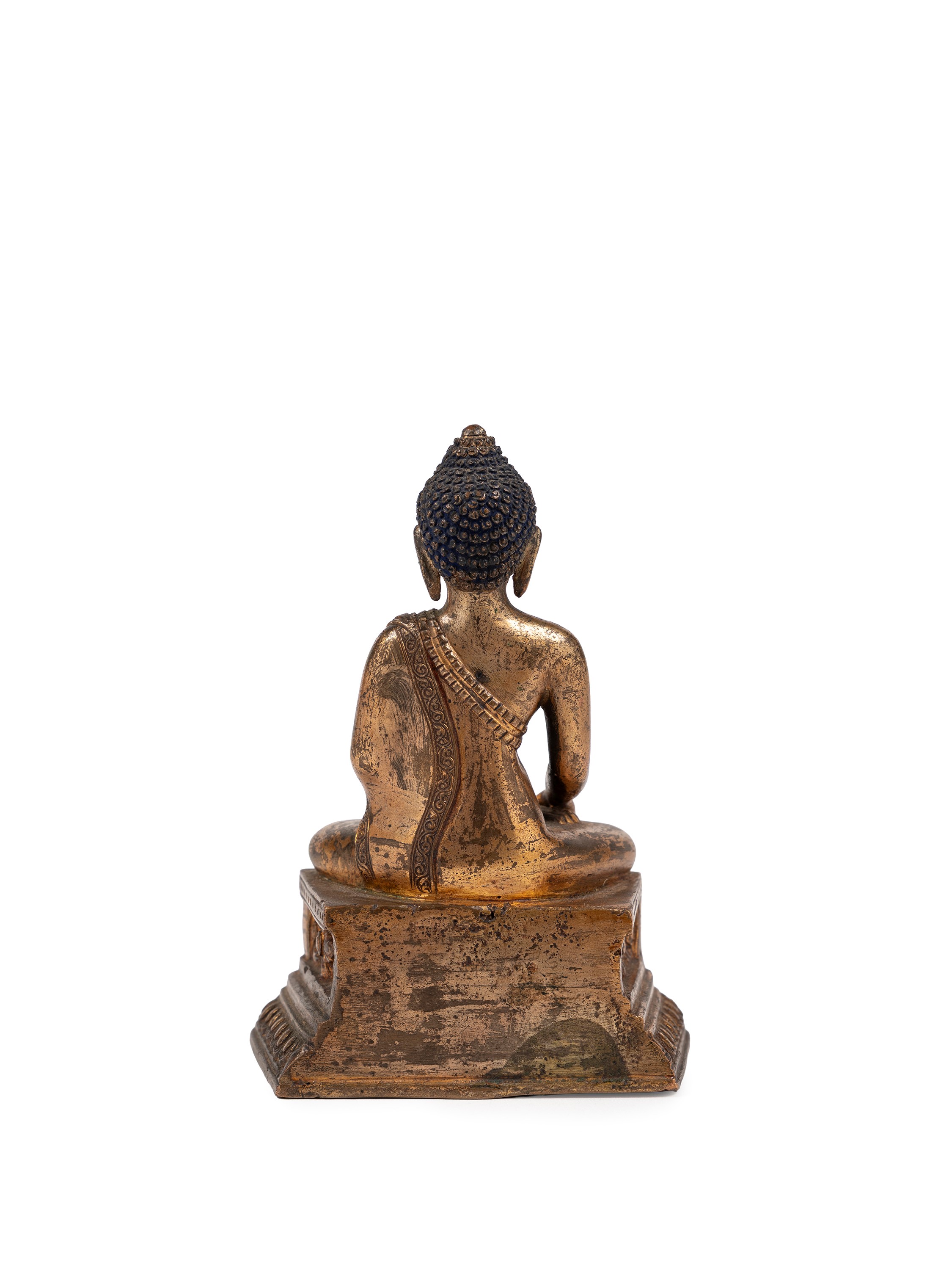 Cina (dinastia Qing, XVIII secolo), Figura di Buddha Shakyamuni in bronzo dorato