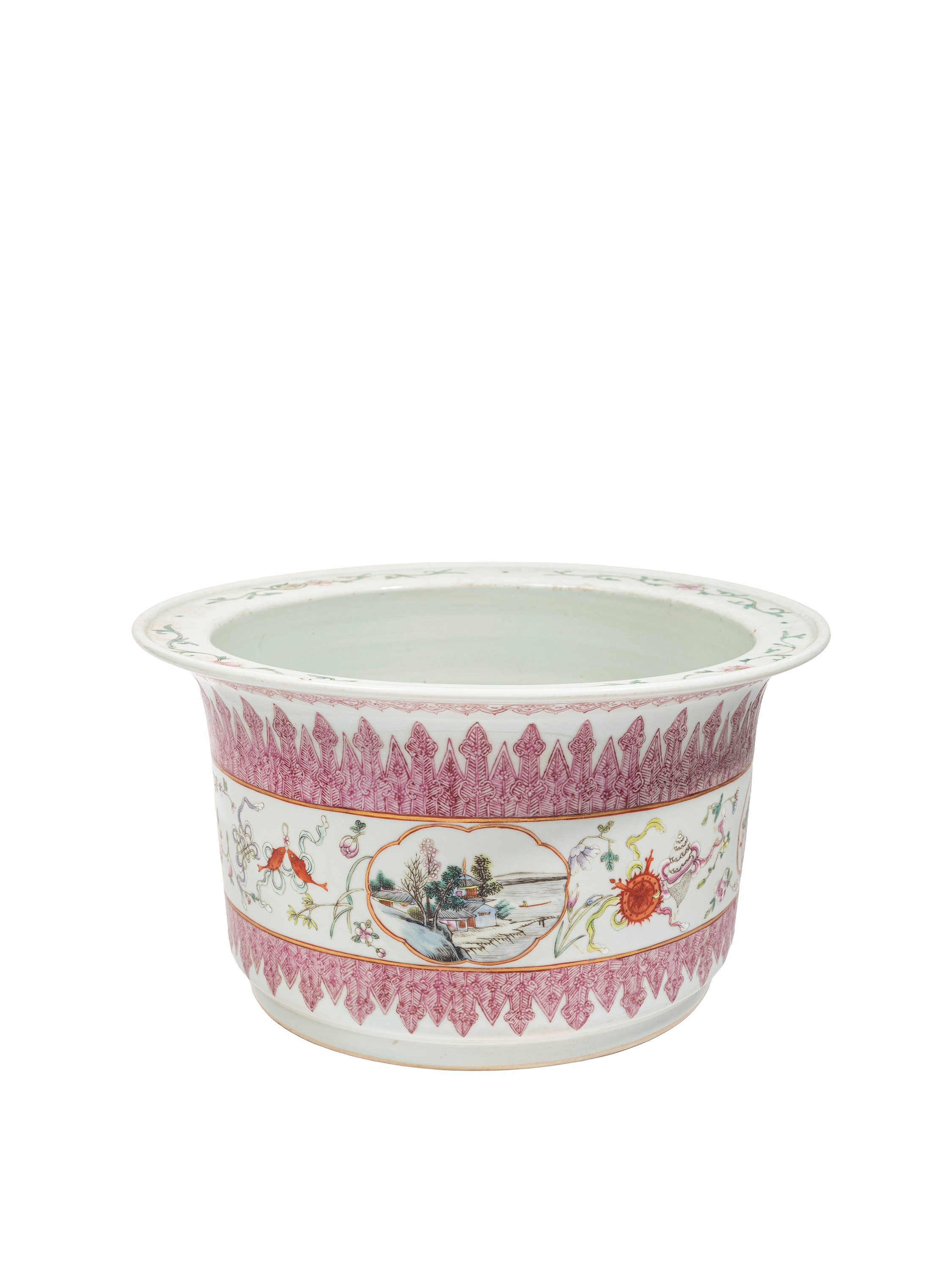 GIARDINIERA IN PORCELLANA FAMIGLIA ROSA