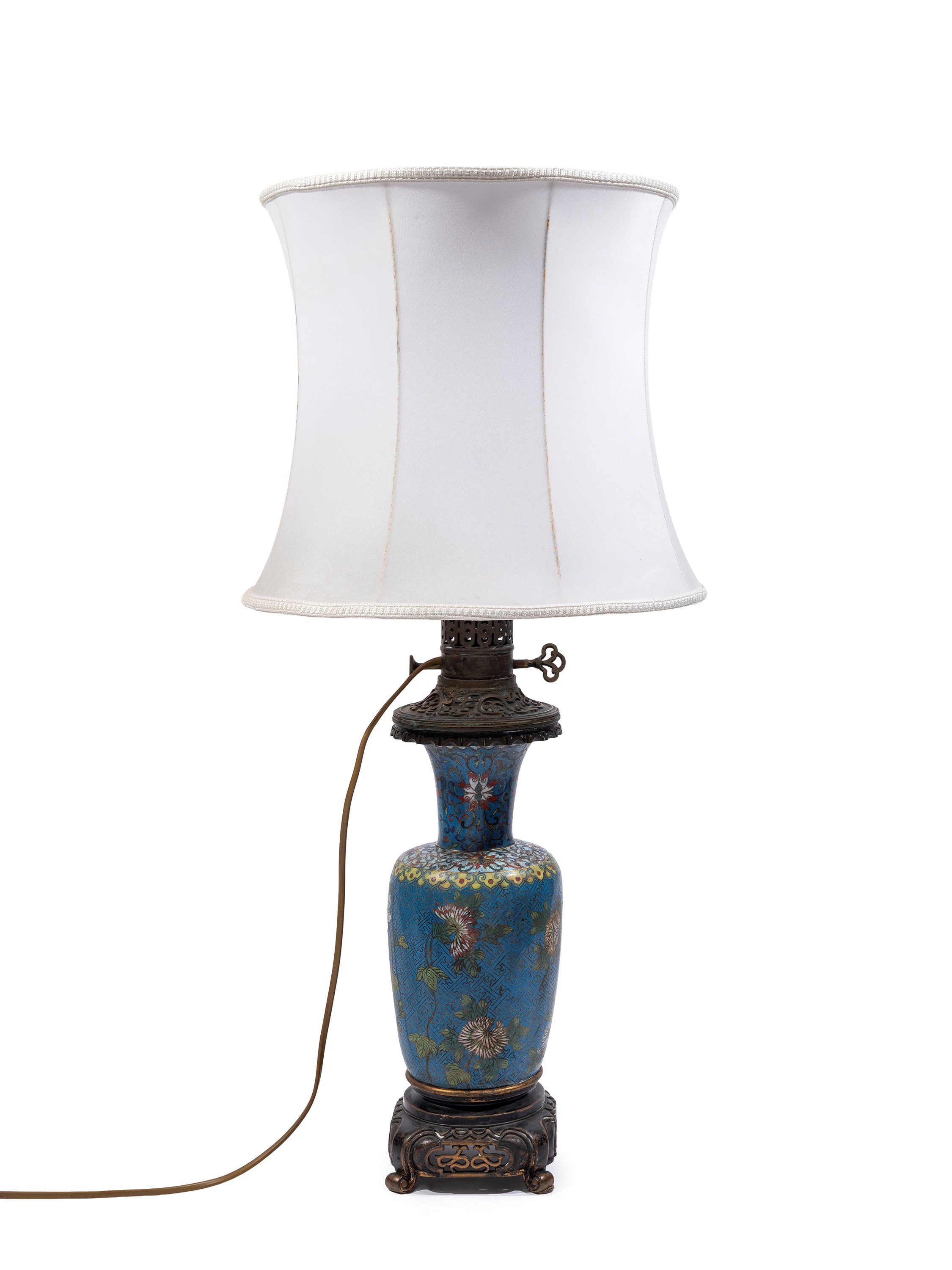 VASO CLOISONNÉ MONTATO A LAMPADA