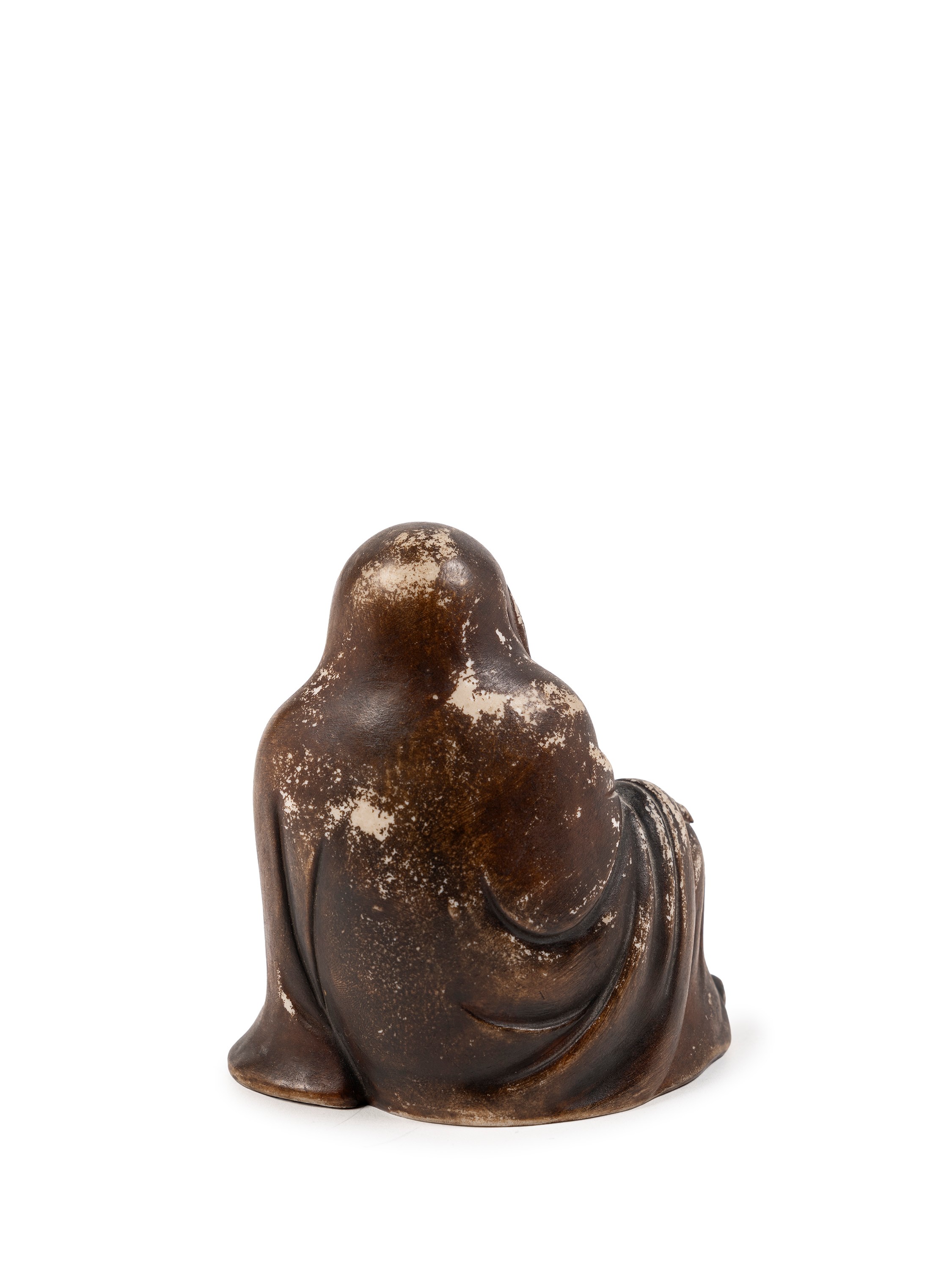 Figura in ceramica raffigurante Daruma Dishi, periodo Meiji (Giappone)