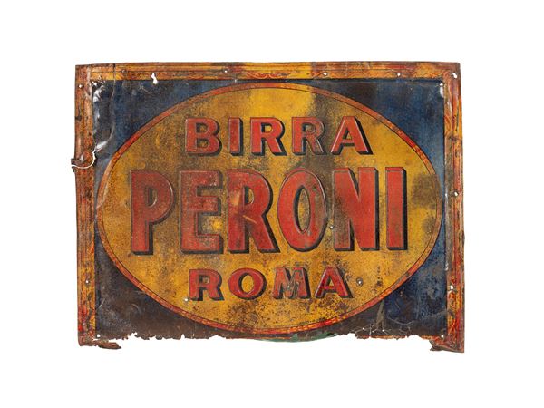VINTAGE PERONI BEER SIGN, ROME
