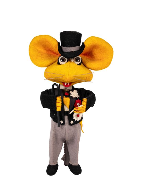 GIGIO THE MOUSE – A VINTAGE FELT TOY FROM THE 1960s
