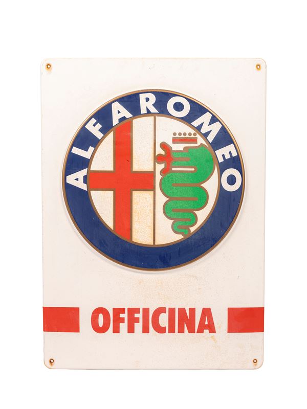 ALFA ROMEO WORKSHOP SIGN PLAQUE
