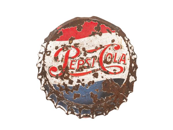 PEPSI COLA METAL ADVERTISING BADGE