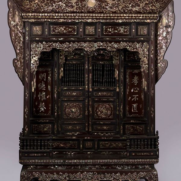 HONGMU AND MOTHER-OF-PEARL CABINET