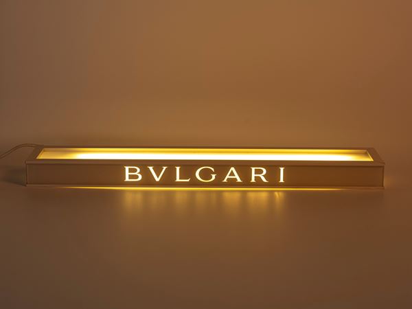 BULGARI ADVERTISING LIGHTED SIGN