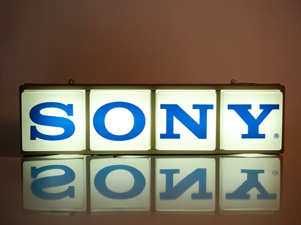 SONY NEON SIGN FROM THE 1980s.