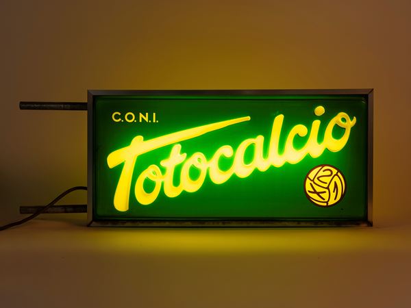 TOTOCALCIO DOUBLE-SIDED ADVERTISING SIGN