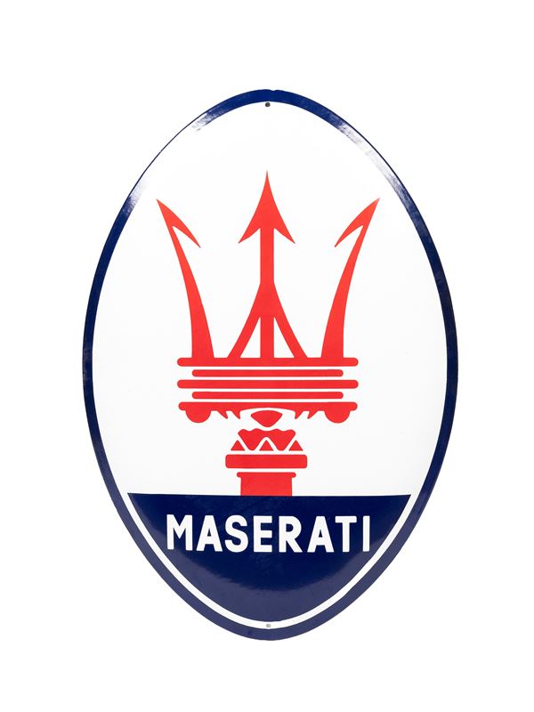 MASERATI AUTOMOBILES ADVERTISING SIGN