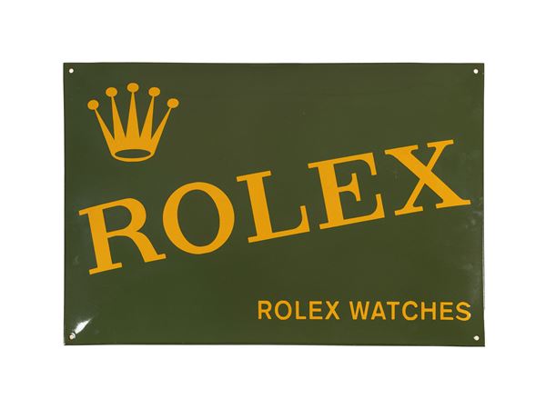 ROLEX WATCHES ADVERTISING SHIELD SIGNBOARD