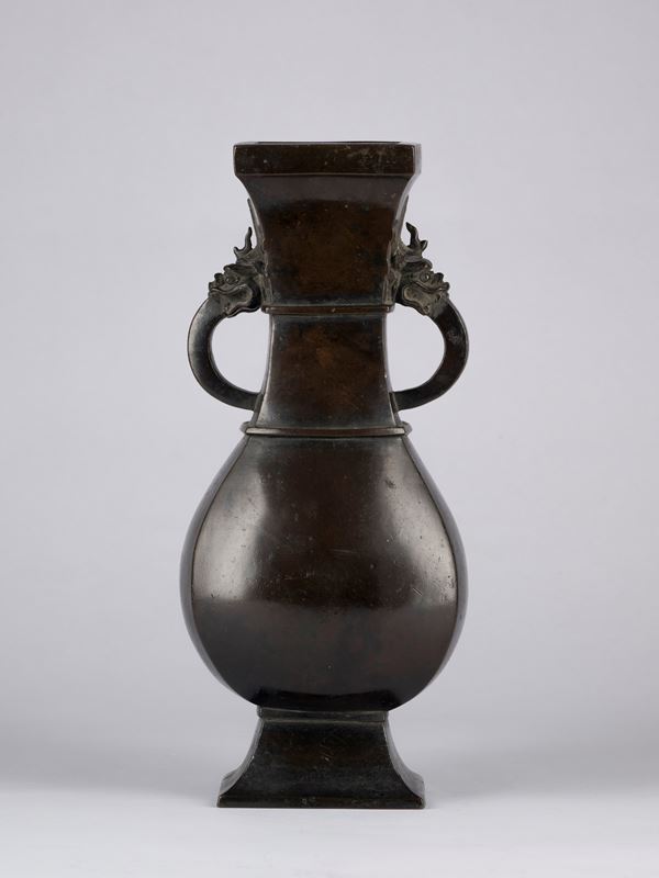 A BRONZE VASE