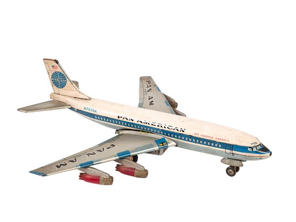 A BOEING PAN AMERICA N707PA JET CLIPPER AMERICA AIRPLANE MODEL