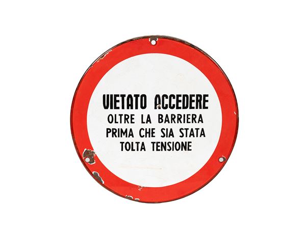 VINTAGE 1960s “NO ENTRY” SIGN