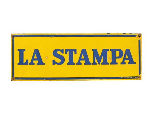 LA STAMPA ADVERTISING SIGN