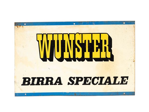 WUNSTER SPECIAL BEER ADVERTISING SIGN