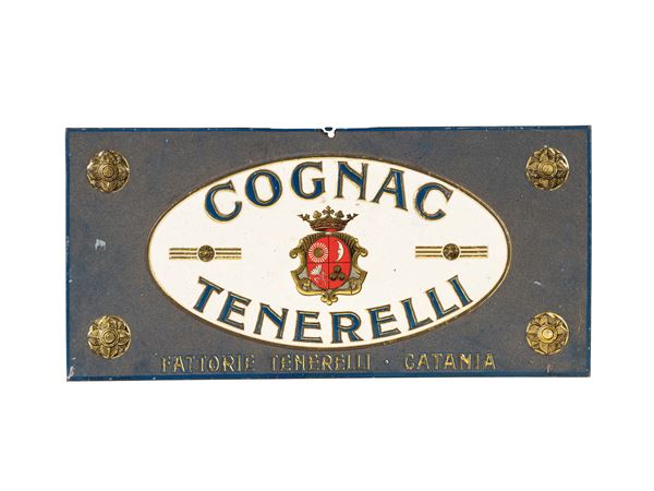 A VINTAGE 1970S COGNAC TENERELLI ADVERTISING SIGN