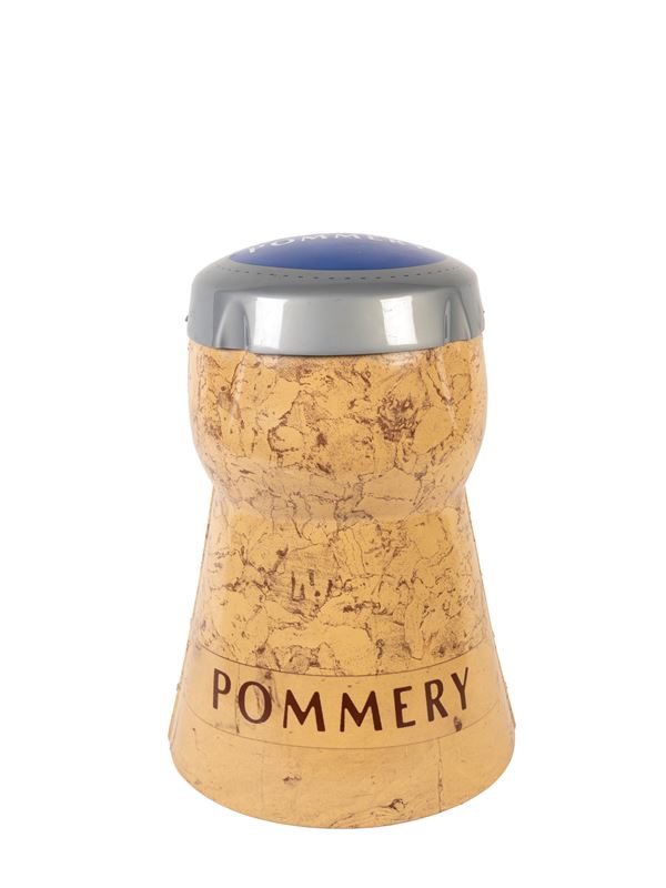 A CAMPAGNE POMMERY ADVERTISING STOOL TOP