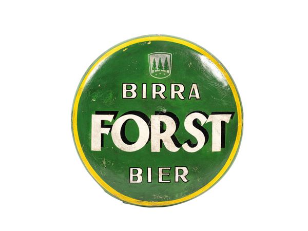 1960s FORST BIER BEER ADVERTISING BADGE