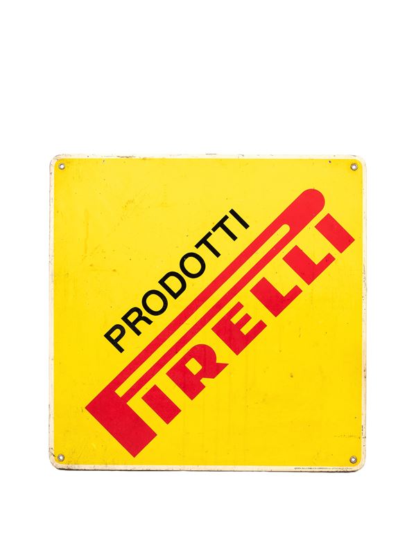 VINTAGE 1970s ORIGINAL PIRELLI PRODUCTS ADVERTISING SIGN