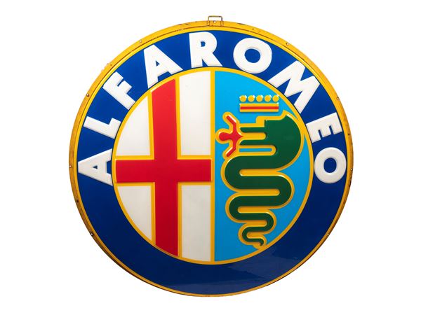 ORIGINAL ALFA ROMEO MILANO SHIELD SIGN